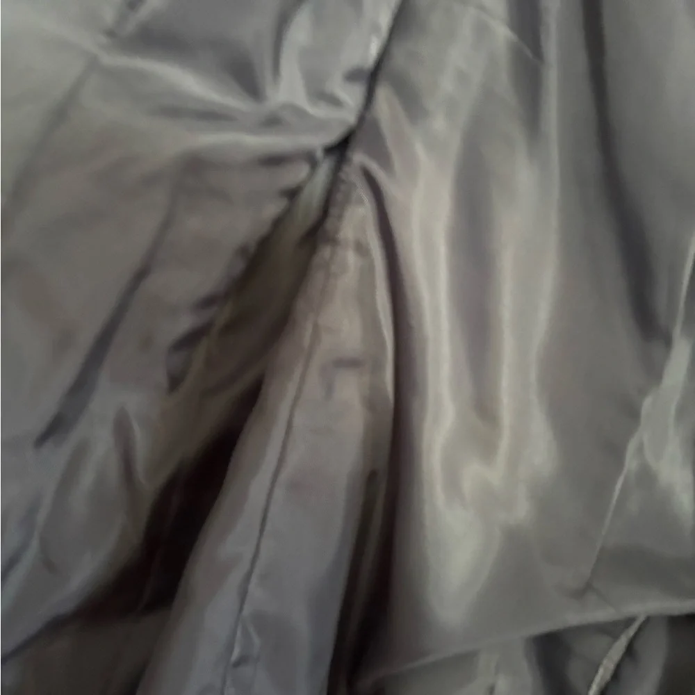 Apt. 9 size medium Charcoal Blazer with Black Polka Dot Cuffs - Picture 3 of 5